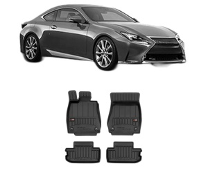 Set covorase presuri LEXUS RC (_C1_) din 2014-2018, auto, din cauciuc thermoplastic, LEXUS - Img 2