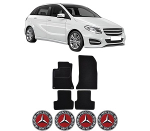 Set Covorase Presuri MERCEDES-BENZ B-CLASS Sports Tourer (W246, W242) din 2011-2018, Auto, Material Textil Mocheta, MERCEDES-BENZ - Img 2