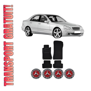 Set Covorase Presuri MERCEDES-BENZ C-CLASS (W203) din 2000-2007, Auto, Material Textil Mocheta, MERCEDES-BENZ