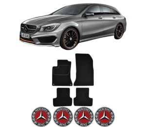 Set Covorase Presuri MERCEDES-BENZ CLA Shooting Brake (X117) din 2015-2019, Auto, Material Textil Mocheta, MERCEDES-BENZ - Img 2
