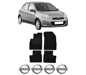 Set Covorase Presuri NISSAN MICRA IV (K13K, K13KK) din 2010-2015, Auto, Material Textil Mocheta, NISSAN - Img 2