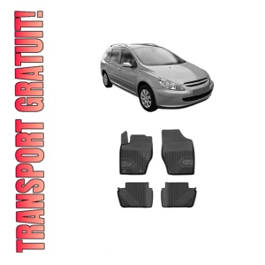 Set covorase presuri PEUGEOT 307 SW Estate Van (3E_, 3H_) din 2003-2009, auto, din cauciuc thermoplastic, PEUGEOT