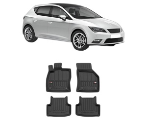 Set covorase presuri SEAT LEON (5F1) din 2012-2020, auto, din cauciuc thermoplastic, SEAT - Img 2
