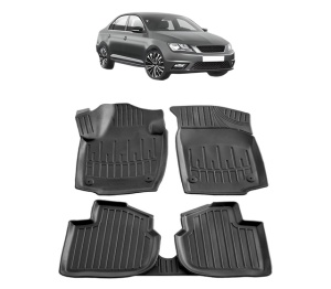 Set covorase presuri SEAT TOLEDO IV din 2012-2019, auto, din cauciuc thermoplastic - Img 7