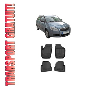 Set covorase presuri SKODA FABIA II Combi (545) din 2007-2014, auto, din cauciuc thermoplastic, SKODA