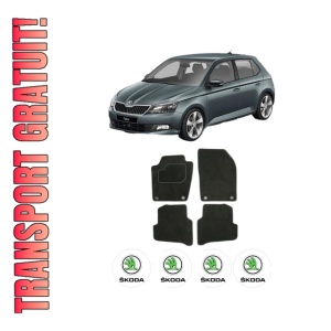 Set Covorase Presuri SKODA FABIA III (NJ3) din 2014-2021, Auto, Material Textil Mocheta, SKODA