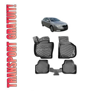 Set covorase presuri SKODA SUPERB II B6 din 2008-2015, auto, din cauciuc thermoplastic