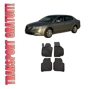 Set covorase presuri SKODA SUPERB II Estate (3T5) din 2009-2015, auto, din cauciuc thermoplastic, SKODA