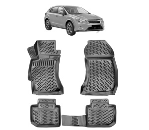 Set covorase presuri SUBARU XV din 2012-2018, auto, din cauciuc thermoplastic - Img 7