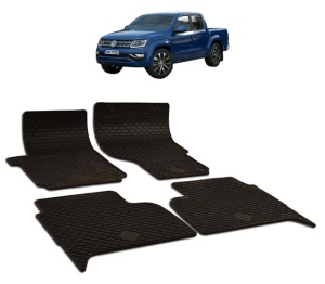 Set covorase presuri Volkswagen AMAROK din 2010-2022, auto, din cauciuc thermoplastic - Img 2
