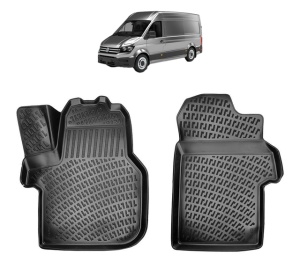 Set covorase presuri Volkswagen CRAFTER II FATA din 2017, auto, din cauciuc thermoplastic - Img 2