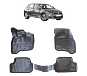 Set covorase presuri Volkswagen e-GOLF din 2014, auto, din cauciuc thermoplastic - Img 2