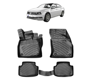 Set covorase presuri Volkswagen PASSAT B8 din 2015-2023, auto, din cauciuc thermoplastic - Img 2