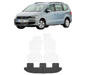 Set covorase presuri Volkswagen SHARAN VAN (7N1, 7N2) din 2010-2015, auto, din cauciuc thermoplastic, Volkswagen - Img 2