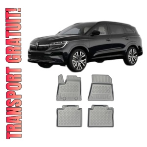 Set covorase RENAULT ESPACE VI E-TECH HYBRID din 04.2023 - Prezent, covorase tavita, caroserie SUV, 5-7 LOCURI, fara rand 3, compatibile cu autoturismul RENAULT ESPACE VI E-TECH HYBRID, ARISTAR