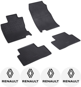 Set covorase Renault Kadjar SUV 06.2015 - prezent si 4 stickere rotunde Renault accesorii pentru autoturismul tau - masina v4496