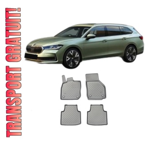 Set covorase SKODA SUPERB IV MHEV din 12.2023 - Prezent, covorase tavita, caroserie COMBI, compatibile cu autoturismul SKODA SUPERB IV MHEV, ARISTAR
