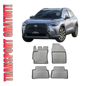 Set covorase TOYOTA COROLLA CROSS HYBRID, din 11.2022 - Prezent, covorase tavita, caroserie SUV, compatibile cu autoturismul TOYOTA COROLLA CROSS HYBRID, ARISTAR
