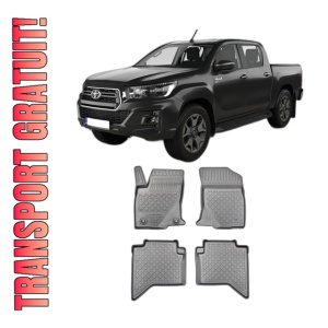 Set covorase TOYOTA HILUX, din 09.2016 - Prezent, covorase tavita, caroserie PICK-UP CABINA DUBLA, inclusiv FACELIFT, compatibile cu autoturismul TOYOTA HILUX, ARISTAR