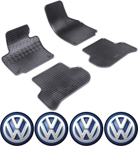 Set covorase Volkswagen Golf V Plus Hatchback 01.2005 - 2009 si 4 stickere rotunde Volkswagen accesorii pentru autoturismul tau - masina v4299