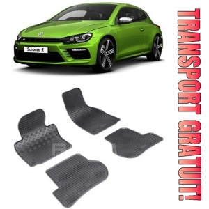 Set covorase Volkswagen Scirocco III Coupe 06.2008 - 2017 si 4 stickere rotunde Volkswagen
