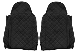 Set Huse Scaune Camion Tir MAN TGL I din 2004-2022, Auto, Model ELEGANCE Q, Culoare Negru, 4x Stickere auto cu MAN - Img 3