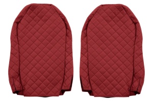 Set Huse Scaune Camion Tir MERCEDES-BENZ ACTROS MP2 / MP3 din 2002-2009, Auto, Model ELEGANCE Q, Culoare Rosu, 4x Stickere auto cu MERCEDES-BENZ - Img 3