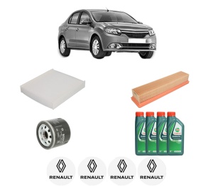 Set Pachet filtre revizie Bosch, 4 litrii ulei Castrol 10W40 RENAULT LOGAN/STEPWAY II (L8_) 1.2 din 2013, 4x Stickere auto cu RENAULT - Img 2