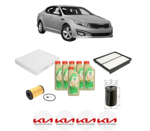 Set Pachet filtre revizie Bosch, 6 litrii ulei Castrol 5W30 KIA OPTIMA (FSGDS6B) 1.7 CRDi din 2012-2015, 4x Stickere auto cu KIA - Img 2