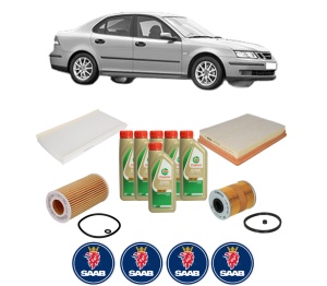 Set Pachet filtre revizie Bosch, 6 litrii ulei Castrol 5W40 SAAB 9-3 (YS3F, E79, D79, D75) 2.2 TiD din 2002-2015, 4x Stickere auto cu SAAB - Img 2