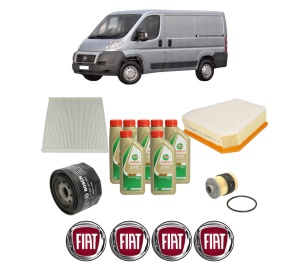 Set Pachet filtre revizie Bosch, 7 litrii ulei Castrol 5W40 FIAT DUCATO Van (250_) 120 Multijet 2,3 D 4x4 din 2010, 4x Stickere auto cu FIAT - Img 2