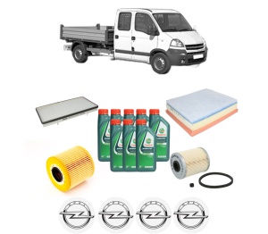Set Pachet filtre revizie Bosch, 8 litrii ulei Castrol 10W40 OPEL MOVANO A Platform/Chassis (X70) 2.5 DTi (ED, HD, UD0, UD4) din 2003, 4x Stickere auto cu OPEL - Img 2