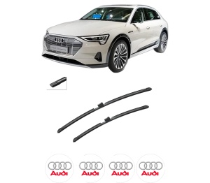Set stergatoare auto AUDI E-TRON (GEN) din 2018-2020, pentru parbriz auto, 2 bucati, Bosch Aerotwin, din cauciuc siliconat rezistent, 4 Stickere Auto AUDI - Img 2