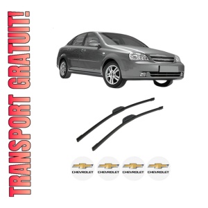 Set stergatoare auto CHEVROLET LACETTI (J200) din 2005-2013, pentru parbriz auto, 2 bucati, Bosch Aerotwin Retrofit, din cauciuc siliconat rezistent, 4 Stickere Auto CHEVROLET