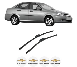 Set stergatoare auto CHEVROLET NUBIRA Saloon din 2005-2011, pentru parbriz auto, 2 bucati, Bosch Aerotwin Retrofit, din cauciuc siliconat rezistent, 4 Stickere Auto CHEVROLET - Img 2