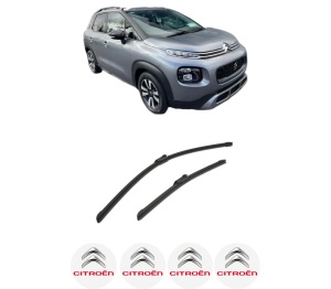 Set stergatoare auto CITROEN C3 AIRCROSS II Van (2C_, 2R_) din 2019, pentru parbriz auto, 2 bucati, Bosch Aerotwin, din cauciuc siliconat rezistent, 4 Stickere Auto CITROEN - Img 2
