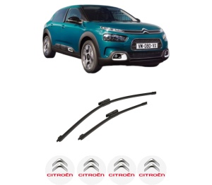 Set stergatoare auto CITROEN C4 CACTUS Van (0B_, 0P_) din 2019, pentru parbriz auto, 2 bucati, Bosch Aerotwin, din cauciuc siliconat rezistent, 4 Stickere Auto CITROEN - Img 2