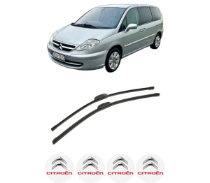 Set stergatoare auto CITROEN C8 Van (EA_, EB_) din 2003-2011, pentru parbriz auto, 2 bucati, Bosch Aerotwin Retrofit, din cauciuc siliconat rezistent, 4 Stickere Auto CITROEN - Img 2