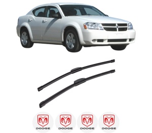 Set stergatoare auto DODGE AVENGER din 2007-2014, pentru parbriz auto, 2 bucati, Bosch Aerotwin Retrofit, din cauciuc siliconat rezistent, 4 Stickere Auto DODGE - Img 2
