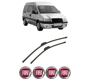 Set stergatoare auto FIAT SCUDO Platform/Chassis (220_) din 1996-2006, pentru parbriz auto, 2 bucati, Bosch Aerotwin Retrofit, din cauciuc siliconat rezistent, 4 Stickere Auto FIAT - Img 2