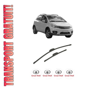 Set stergatoare auto GREAT WALL VOLEEX C10 din 2010, pentru parbriz auto, 2 bucati, Bosch Aerotwin Retrofit, din cauciuc siliconat rezistent, 4 Stickere Auto GREAT WALL