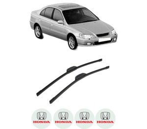 Set stergatoare auto HONDA ACCORD VI (CK, CG, CH, CF, CL) din 1997-2003, pentru parbriz auto, 2 bucati, Bosch Aerotwin Retrofit, din cauciuc siliconat rezistent, 4 Stickere Auto HONDA - Img 2
