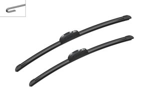 Set stergatoare auto HONDA CITY Saloon din 1999-2003, pentru parbriz auto, 2 bucati, Bosch Aerotwin Retrofit, din cauciuc siliconat rezistent, 4 Stickere Auto HONDA - Img 5