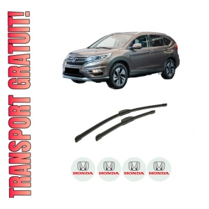 Set stergatoare auto HONDA CR-V V (RW_, RT_) din 2016-2023, pentru parbriz auto, 2 bucati, Bosch Aerotwin Retrofit, din cauciuc siliconat rezistent, 4 Stickere Auto HONDA