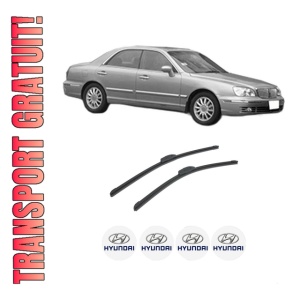 Set stergatoare auto HYUNDAI XG (XG) din 1998-2005, pentru parbriz auto, 2 bucati, Bosch Aerotwin Retrofit, din cauciuc siliconat rezistent, 4 Stickere Auto HYUNDAI