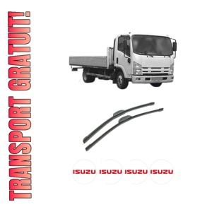 Set stergatoare auto ISUZU N (6th Generation) din 2006, pentru parbriz auto, 2 bucati, Bosch Aerotwin Retrofit, din cauciuc siliconat rezistent, 4 Stickere Auto ISUZU