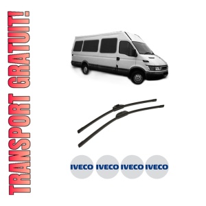 Set stergatoare auto Iveco DAILY III Bus din 1999-2006, pentru parbriz auto, 2 bucati, Bosch Aerotwin Retro Truck, din cauciuc siliconat rezistent, 4 Stickere Auto Iveco