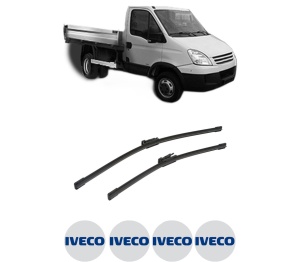 Set stergatoare auto Iveco DAILY IV Platform/Chassis din 2006-2011, pentru parbriz auto, 2 bucati, Bosch Aerotwin, din cauciuc siliconat rezistent, 4 Stickere Auto Iveco - Img 2