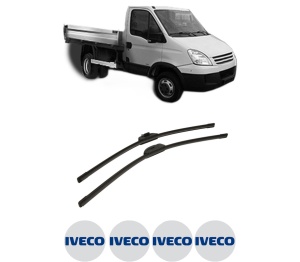 Set stergatoare auto Iveco DAILY IV Platform/Chassis din 2006-2011, pentru parbriz auto, 2 bucati, Bosch Aerotwin Retro Truck, din cauciuc siliconat rezistent, 4 Stickere Auto Iveco - Img 2