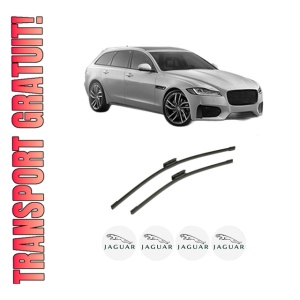 Set stergatoare auto JAGUAR XF SPORTBRAKE (X250) din 2012-2014, pentru parbriz auto, 2 bucati, Bosch Aerotwin Multi, din cauciuc siliconat rezistent, 4 Stickere Auto JAGUAR